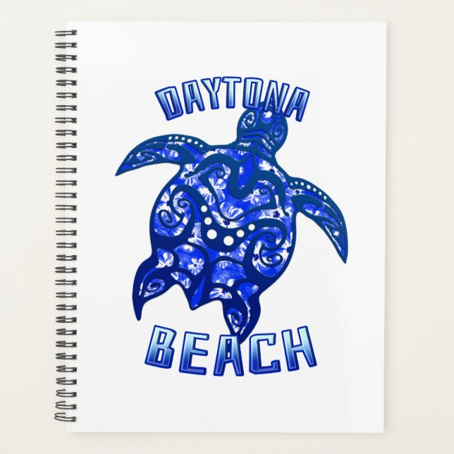 Daytona Beach Florida Vacation Tribal Turtle Planner (Front)