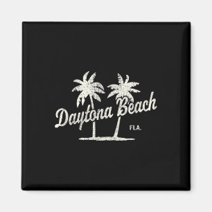 Daytona Beach Florida Vintage 70s Palm Trees Graph Magnet