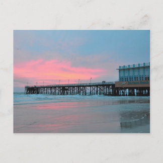 Daytona Beach Main Street Pier Sunrise Postcard