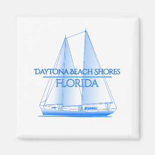 Daytona Beach Shores Coastal Nautical Sailing Sail Magnet