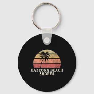 Daytona Beach Shores Fl Vintage 70s Retro Throwbac Key Ring