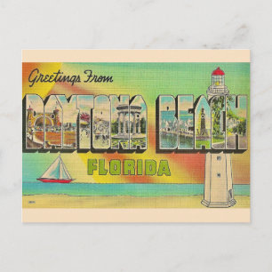  Daytona Beach Vintage Postcard