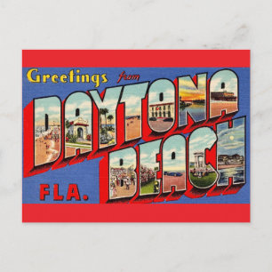 Daytona Beach Vintage Postcard