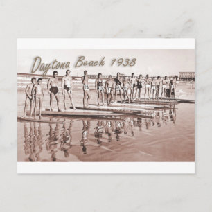 Daytona Beach Vintage Surf Group Photo Postcard