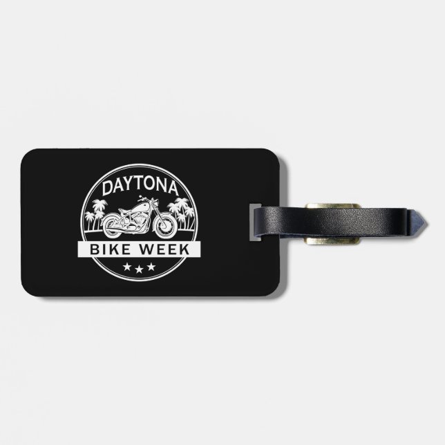 Daytona Bike Week Motorbike Luggage Tag (Back Horizontal)