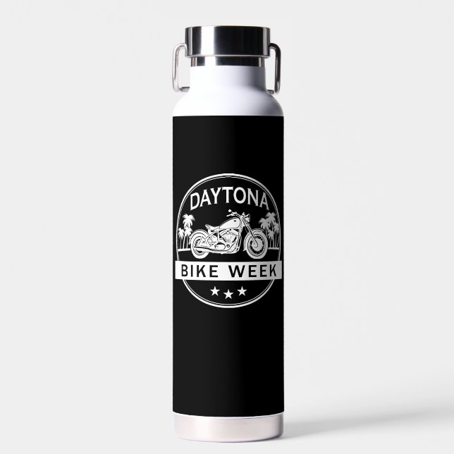 Daytona Bike Week Motorbike Water Bottle (Front)