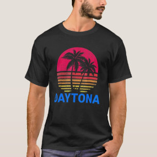 Daytona Florida Beach Vacation Family Retro Distre T-Shirt