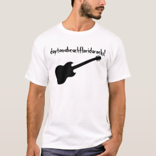 daytonabeachfloridarocks! black guitar T-Shirt