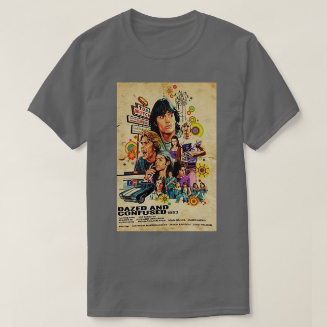 Dazed and Confused Cast T-Shirt (Design Front)
