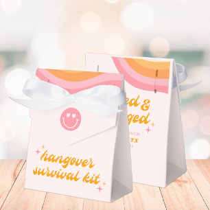 Dazed & Engaged Pink & Orange Bachelorette Favour Box