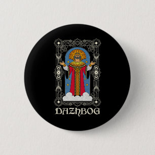Dazhbog Ancient Mythological Slavic Paganism Russi 6 Cm Round Badge