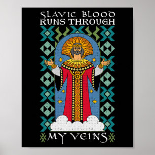 Dazhbog Ancient Mythological Slavic Paganism Russi Poster