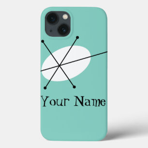 Dazzle Blue 'Name' iPad case vertical