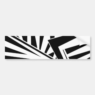 dazzle camouflage(black) bumper sticker