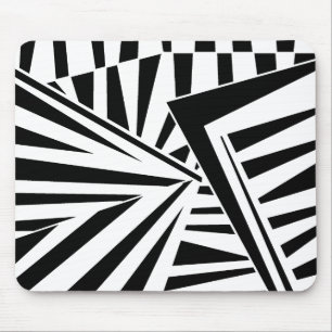 dazzle camouflage(black) mouse mat
