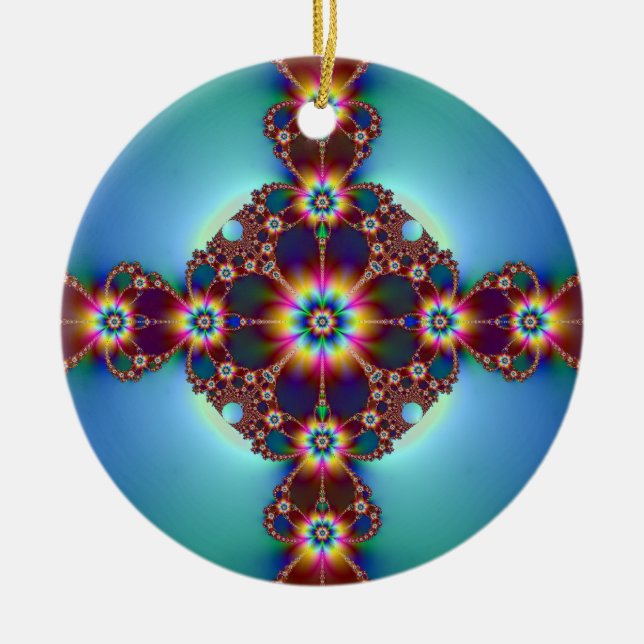Dazzle Ceramic Tree Decoration (Front)