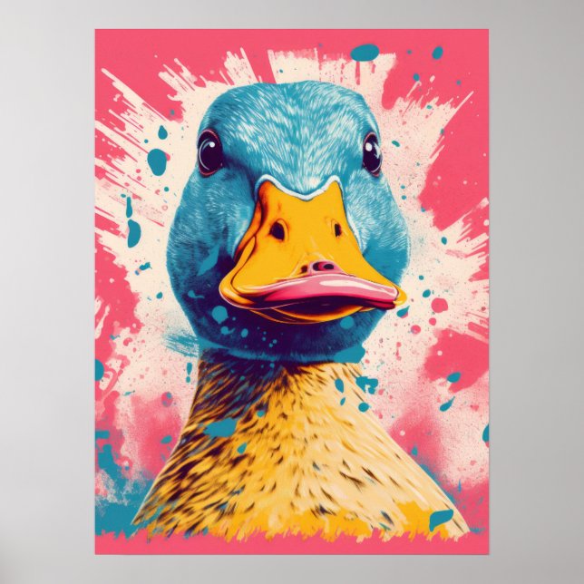Dazzle Duck Poster (Front)