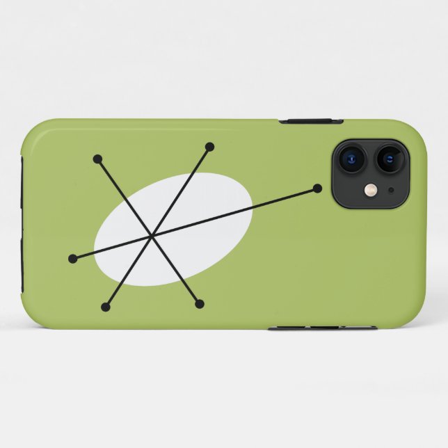 Dazzle Green iPhone case (Back (Horizontal))