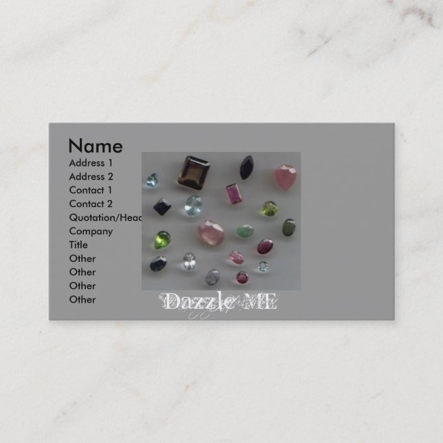 Dazzle Me Business Card (Front)