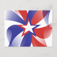Dazzle Me Patriotic Postcard