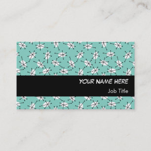 Dazzle Multi Blue business card black stripe