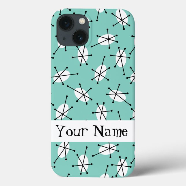 Dazzle Multi Blue 'Name' iPad case (Back)