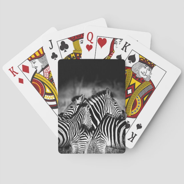 Dazzle of Zebra  Playing Cards (Back)