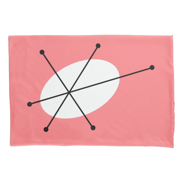 Dazzle Pink pillowcases pair standard (Front-Left)