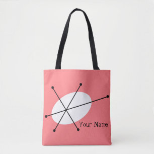 Dazzle Pink text all over tote Bag
