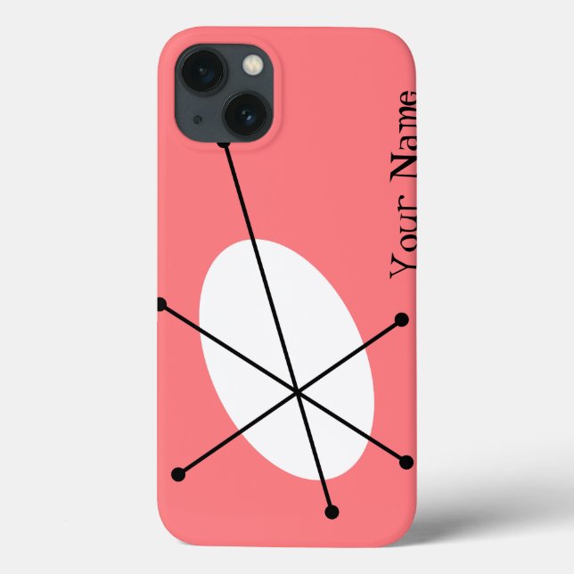 Dazzle Pink 'Your Name' iPad case (Back)