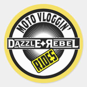 Dazzle Rebel Rides Sticker
