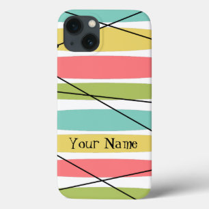 Dazzle Stripe 'Name' iPad Mini case