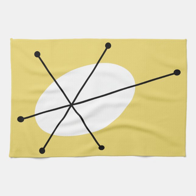Dazzle Yellow kitchen towel (Horizontal)