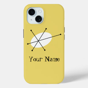 Dazzle Yellow 'Name' iPhone case vertical