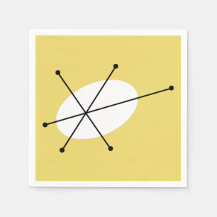 Dazzle Yellow paper napkins