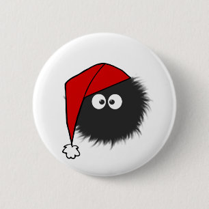 Dazzled Bug Christmas 6 Cm Round Badge