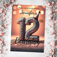 Dazzling 12th Birthday with Sequin Party Hat