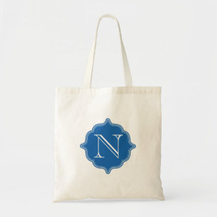 Dazzling Blue Monogram Budget Tote Bag