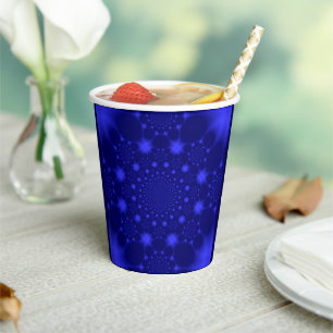 Dazzling Blue Paper Cups