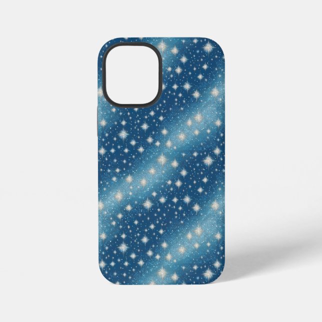 Dazzling Blue Sparkles Phone Case for a Stylish  (Back)