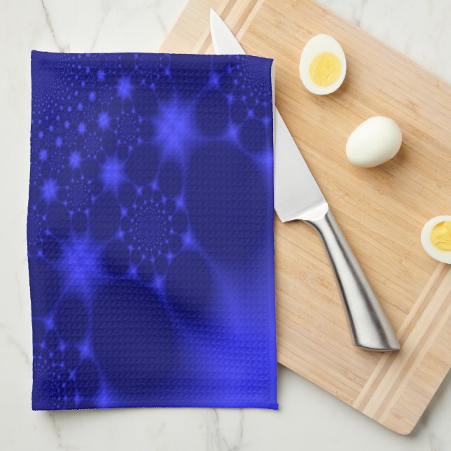 Dazzling Blue Tea Towel (Quarter Fold)