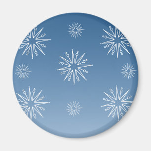 Dazzling Christmas Stars Magnet, Blue Magnet