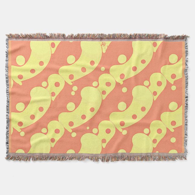 Dazzling Colourful Abstraction Pattern Throw Blanket (Front)