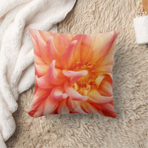 Dazzling Dahlia Flower Cushion