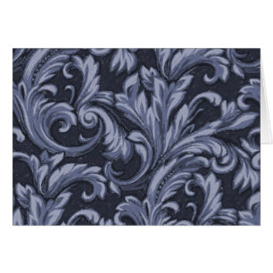 Dazzling Damask, Navy