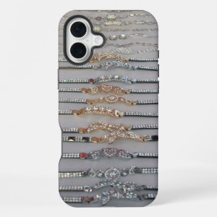 Dazzling Decorated Diamond Chain Artwork Jewellery iPhone 16 Plus Case