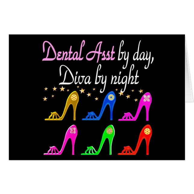 DAZZLING DENTAL ASSISTANT SHOE QUEEN (Front Horizontal)