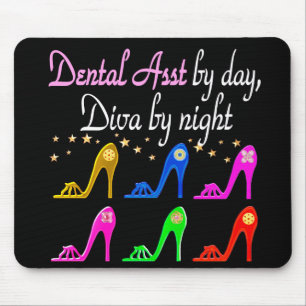 DAZZLING DENTAL ASSISTANT SHOE QUEEN MOUSE MAT