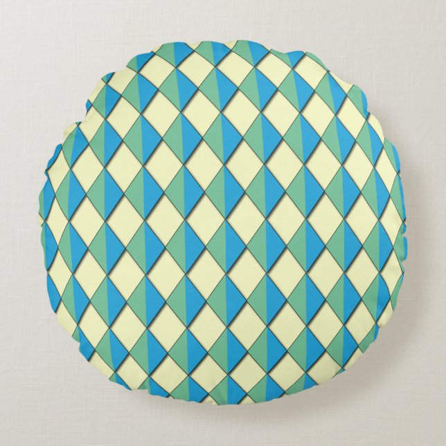 Dazzling Diamonds  Round Cushion (Front)