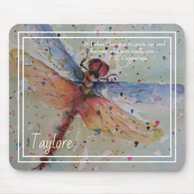 Dazzling DragonFly Mouse Mat (Front)